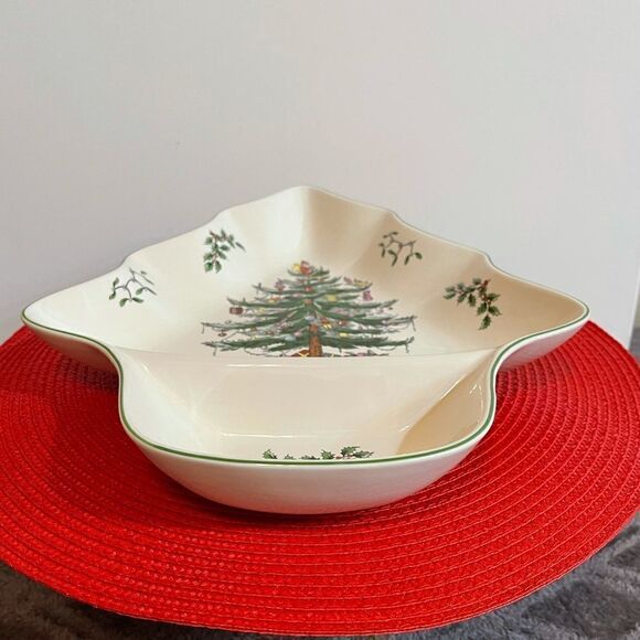 Spode Christmas Tree - Tree Dip Dish S3324-A20 NWT - Picture 2 of 9